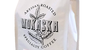 A bag of Regular Joe coffee from Mokaska Coffee in St. Joseph, Missouri.