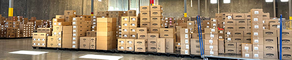 Warehouse full of boxes