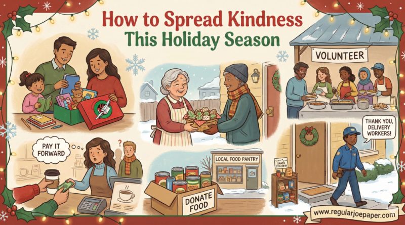 People spreading kindness this holiday season.